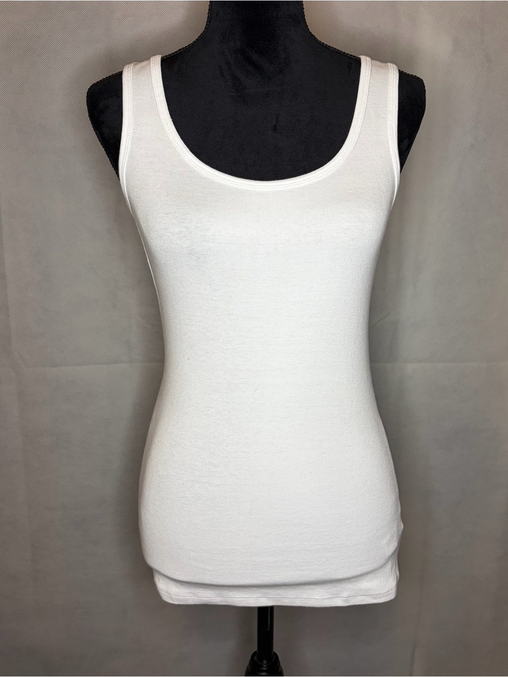 Cynthia Rowley White Scoop Neck Tank